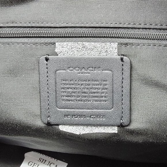 Coach Gallery Tote with Disco Star Print C7668 Black Multi - Picture 6 of 7